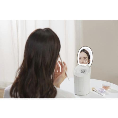 アイリスオーヤマ FST-101-W フェイススチーマー MiCOLA ホワイト