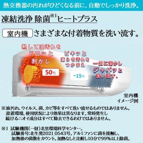 日立 エアコン 18畳 本体高さ24.8cmのスリム 掃除機能 室内センサー