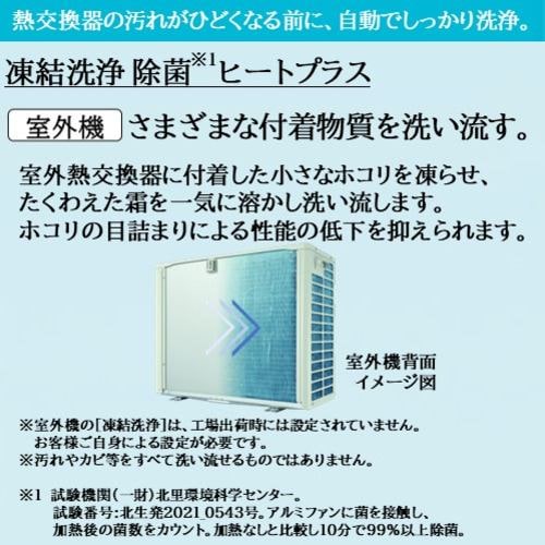 日立 エアコン 18畳 本体高さ24.8cmのスリム 掃除機能 室内センサー