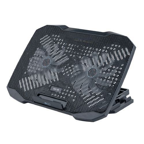 ナカバヤシ NSF-08BK ノートPCクーラー 12cmファン×2 スマホスタンド