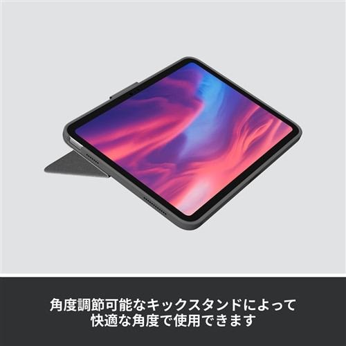 ロジクール iK1059GRA iPad（第10世代）用 キーボード一体型ケース