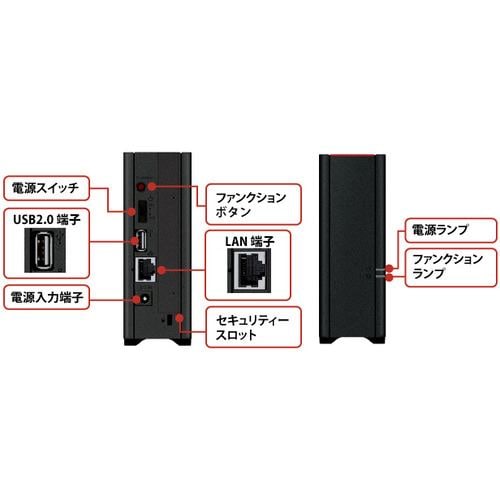 バッファロー LS210D0401G リンクステーション ネットワーク対応 外