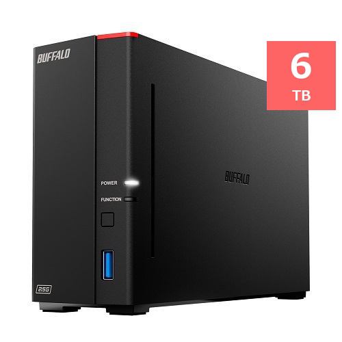 BUFFALO HD-SQS6U3-A 外付けHDD SeeQVault対応 6TB ブラック HDSQS6U3A