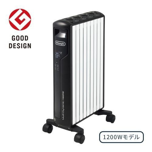 デロンギ MDHS15-BK マルチダイナミックヒーター 1500W ピュアホワイト