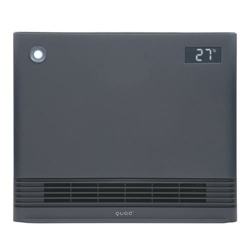 QUADS QS424 大風量スリムパネルセラミックヒーター グレー | ヤマダ