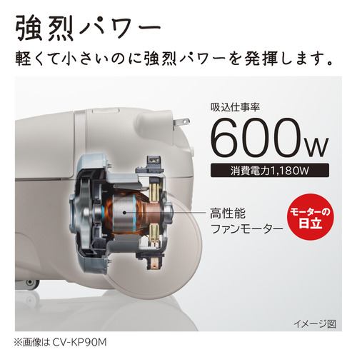 日立 CV-KV70M 紙パック式掃除機 かるパック コード式 ホワイト