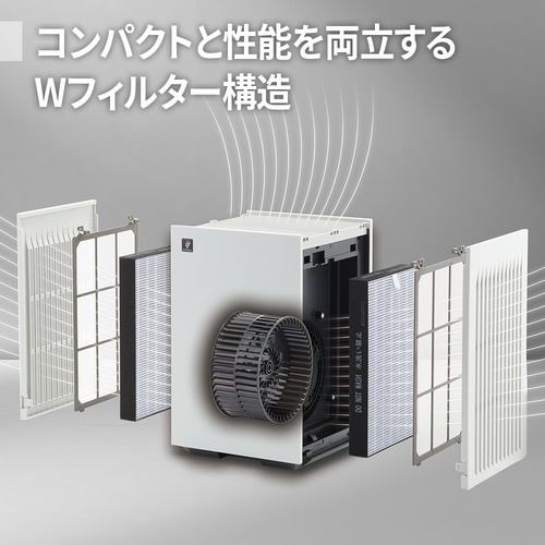 シャープ FU-T40 空気清浄機 プラズマクラスター7000搭載 ホワイト