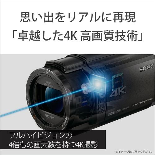 ソニー FDR-AX45A TI 4Kビデオカメラ Handycam ブロンズブラウン
