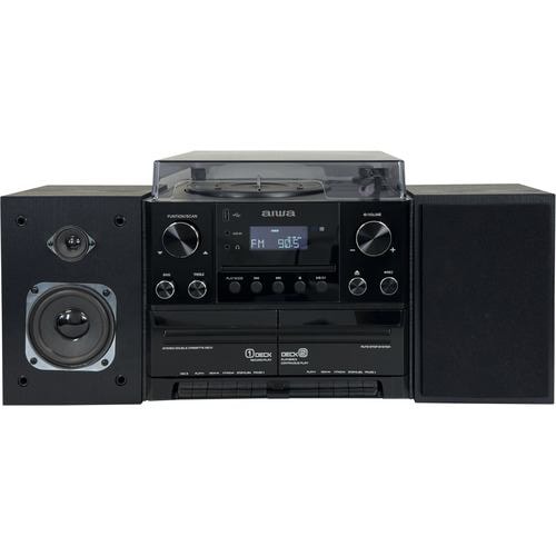 aiwa GAA4-MCA0001 ダブルカセットワイヤレスシステムコンポ ブラック