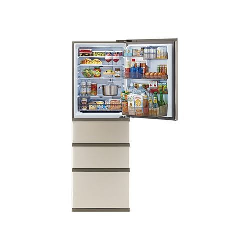 アクア 冷蔵庫 362L 右開き 4ドア 幅60cm 真ん中冷凍室 LED庫内灯