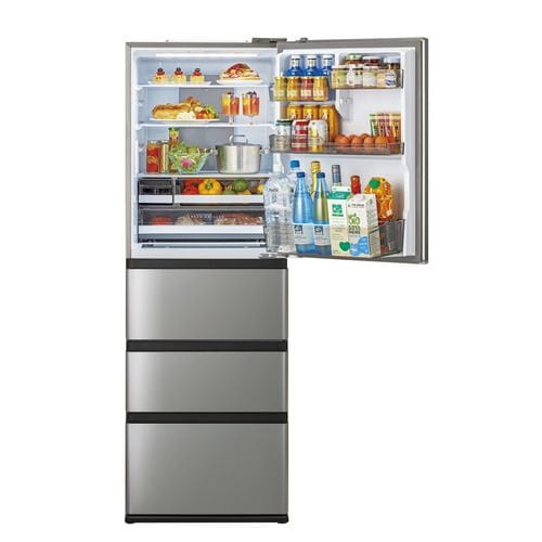 アクア 冷蔵庫 433L 右開き 4ドア 幅59.5cm 大容量冷凍室 おいシールド