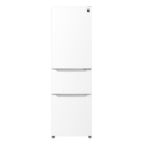 シャープ 冷蔵庫 317L 右開き 3ドア 幅54.4cm スリム幅 シャキット野菜