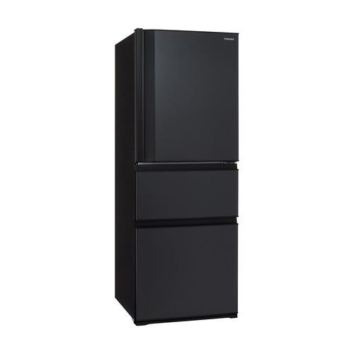 東芝 冷蔵庫 326L 右開き 3ドア 60cm うるおいラップ野菜室 3段冷凍室