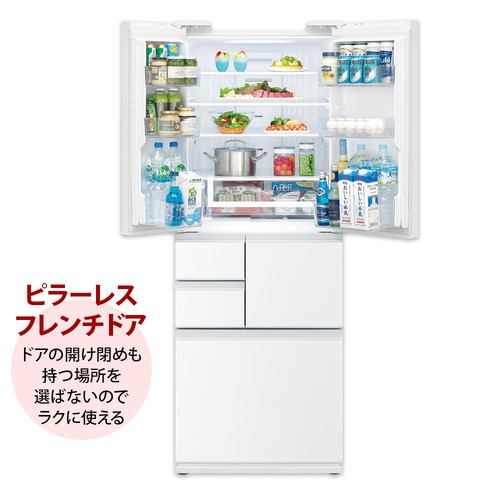 シャープ 冷蔵庫 502L 観音開き 6ドア 幅68.5cm プラズマクラスター 大