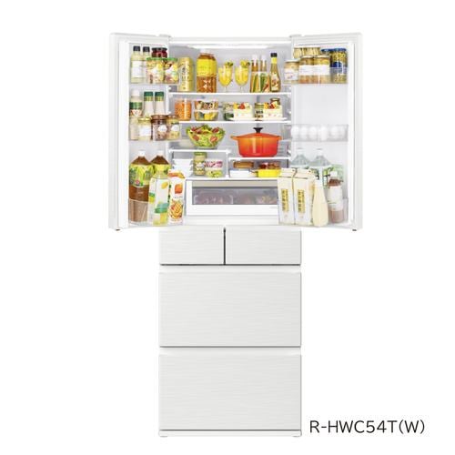 日立 R-HWC54T N 6ドア冷蔵庫 (540L・フレンチドア) ライトゴールド
