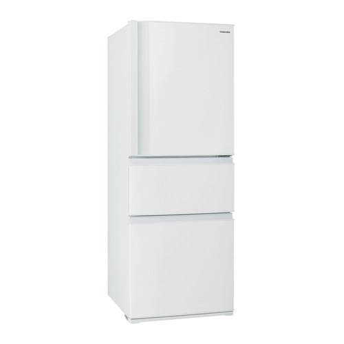東芝 GR-V33SC(WU) 3ドア冷蔵庫 (326L・右開き) マットホワイト