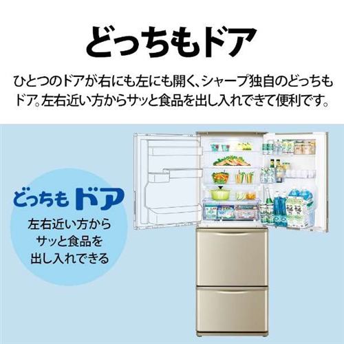 シャープ SJ-W359K-N 3ドア冷蔵庫 350L・どっちもドア マット