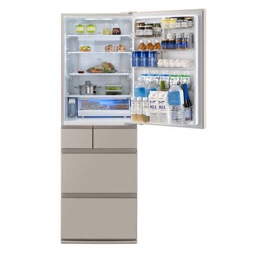 パナソニック 冷蔵庫 406L 右開き 5ドア 幅60cm ワンダフルオープン 微