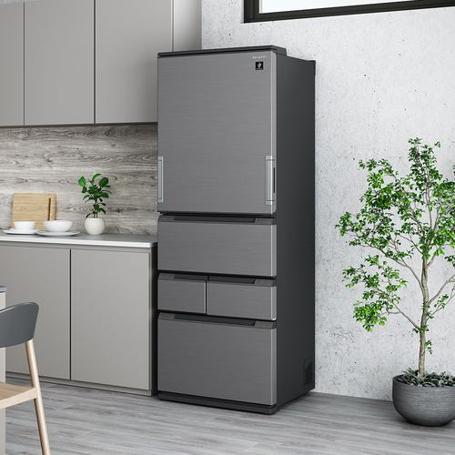シャープ 冷蔵庫 457L 左右付替 5ドア 幅65cm メタルドア つないで