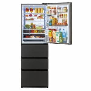 アクア 冷蔵庫 452L 右開き 4ドア 幅59.5cm 大容量冷凍室 おいシールド