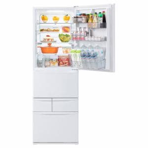 東芝 冷蔵庫 411L 右開き 5ドア 幅60cm 真ん中野菜室 一気冷凍 節電