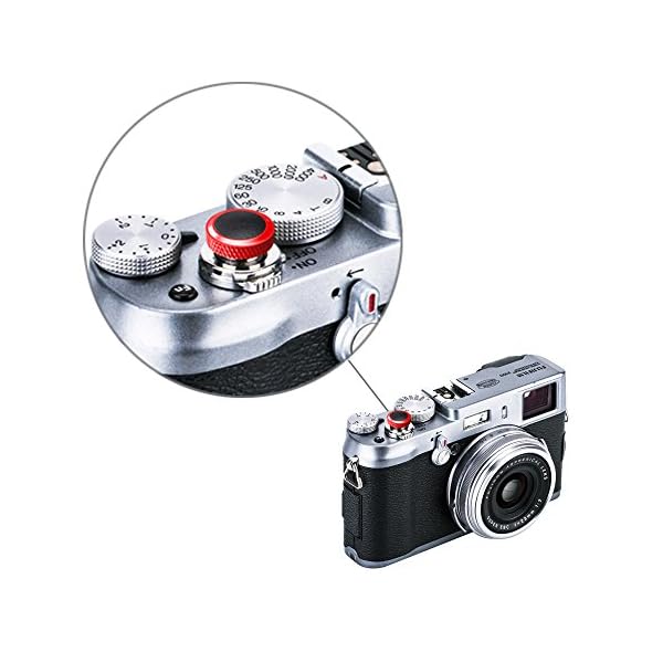 ヤマダモール | ソフトレリーズ シャッターボタン レッド + ブラック