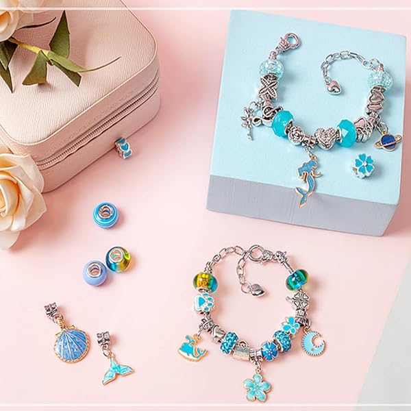 ヤマダモール | Ligwon アクセサリーキット ビーズ ブレスレット 67点