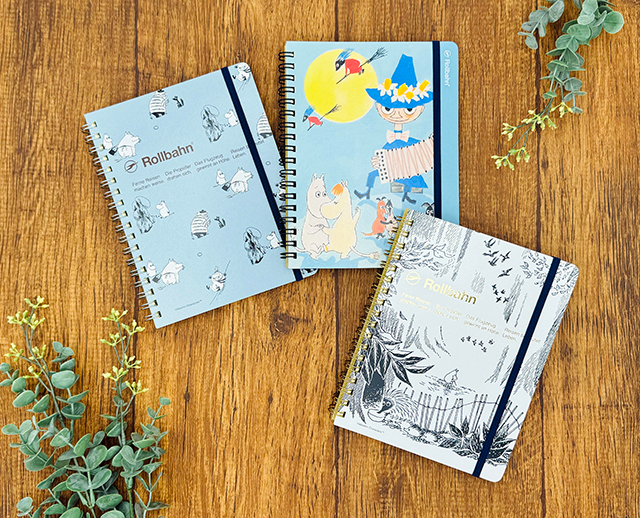 は*り様 Rollbahn ポケット付メモ L ムーミン柄 4種 は*り様 Rollbahn