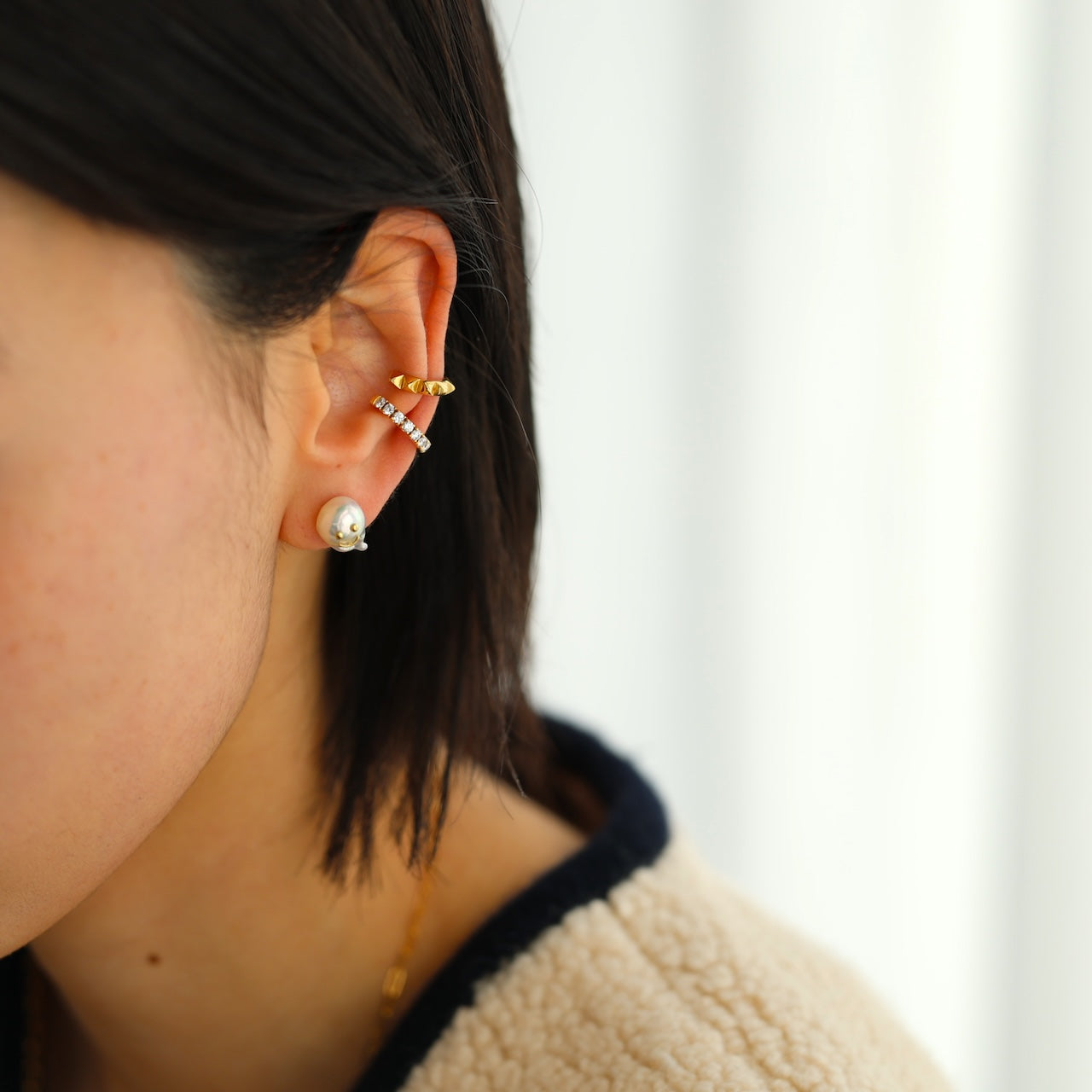 ミニオバケちゃんシングルピアス