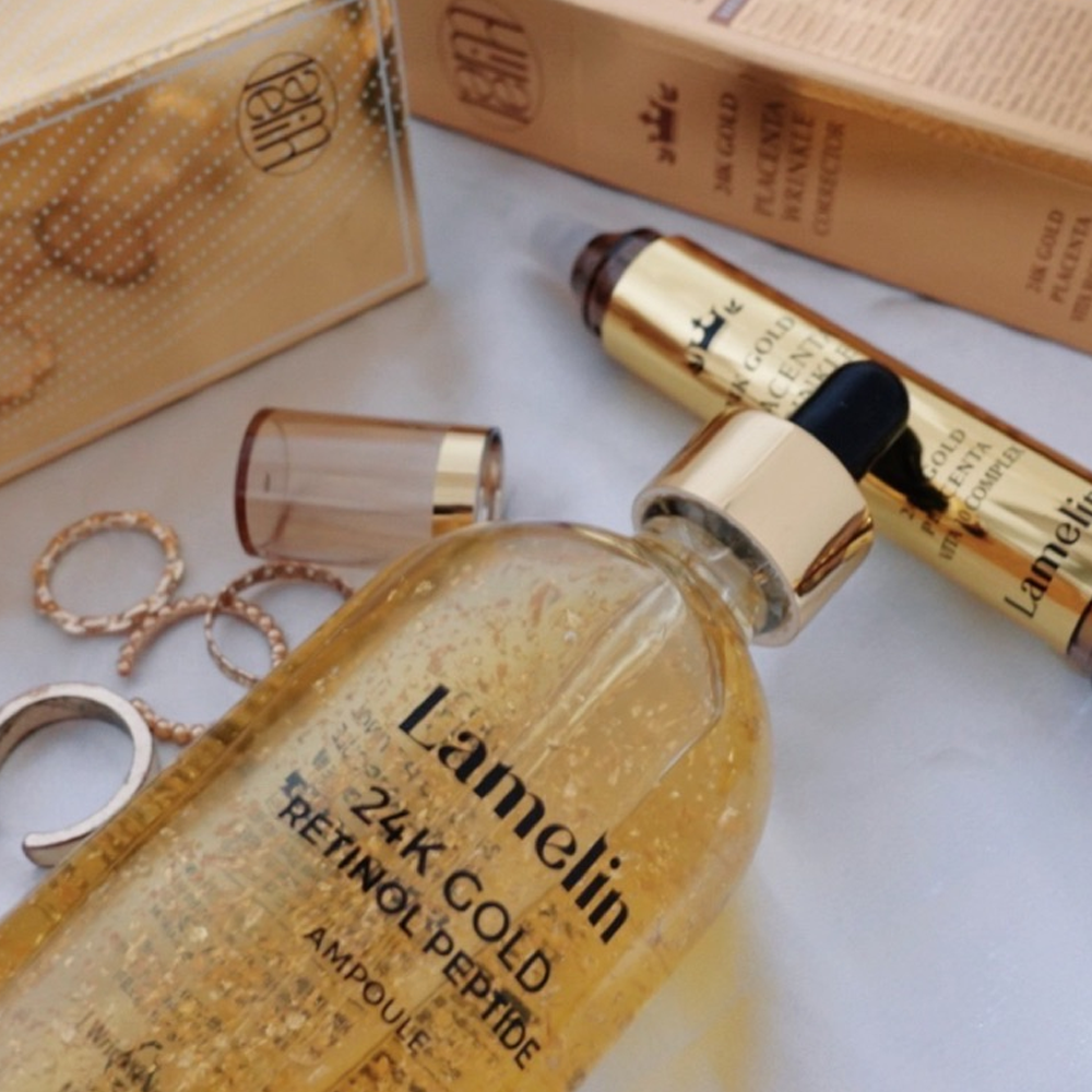 LAMELIN 24K Gold Retinol Peptide Ampoule 105ml : Zezeya