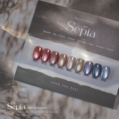 From The Nail Sepia Gel Set (9colors) - danjinail