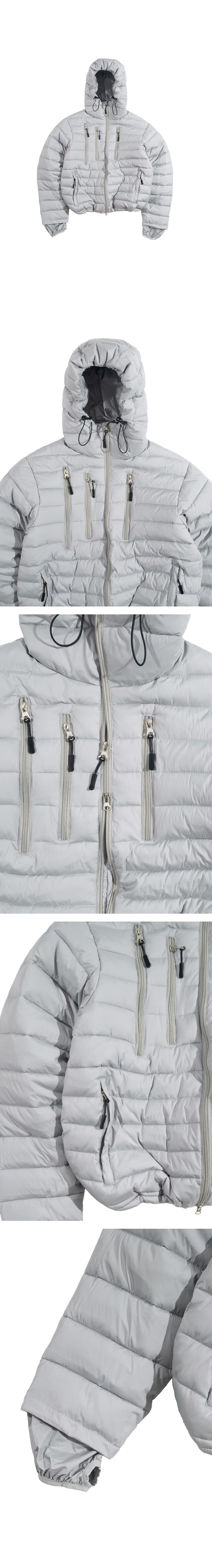 fraction puffer jacket (3c) - coln