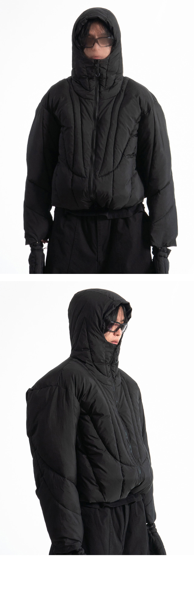 hex glove puffer jacket (3c) - COLN