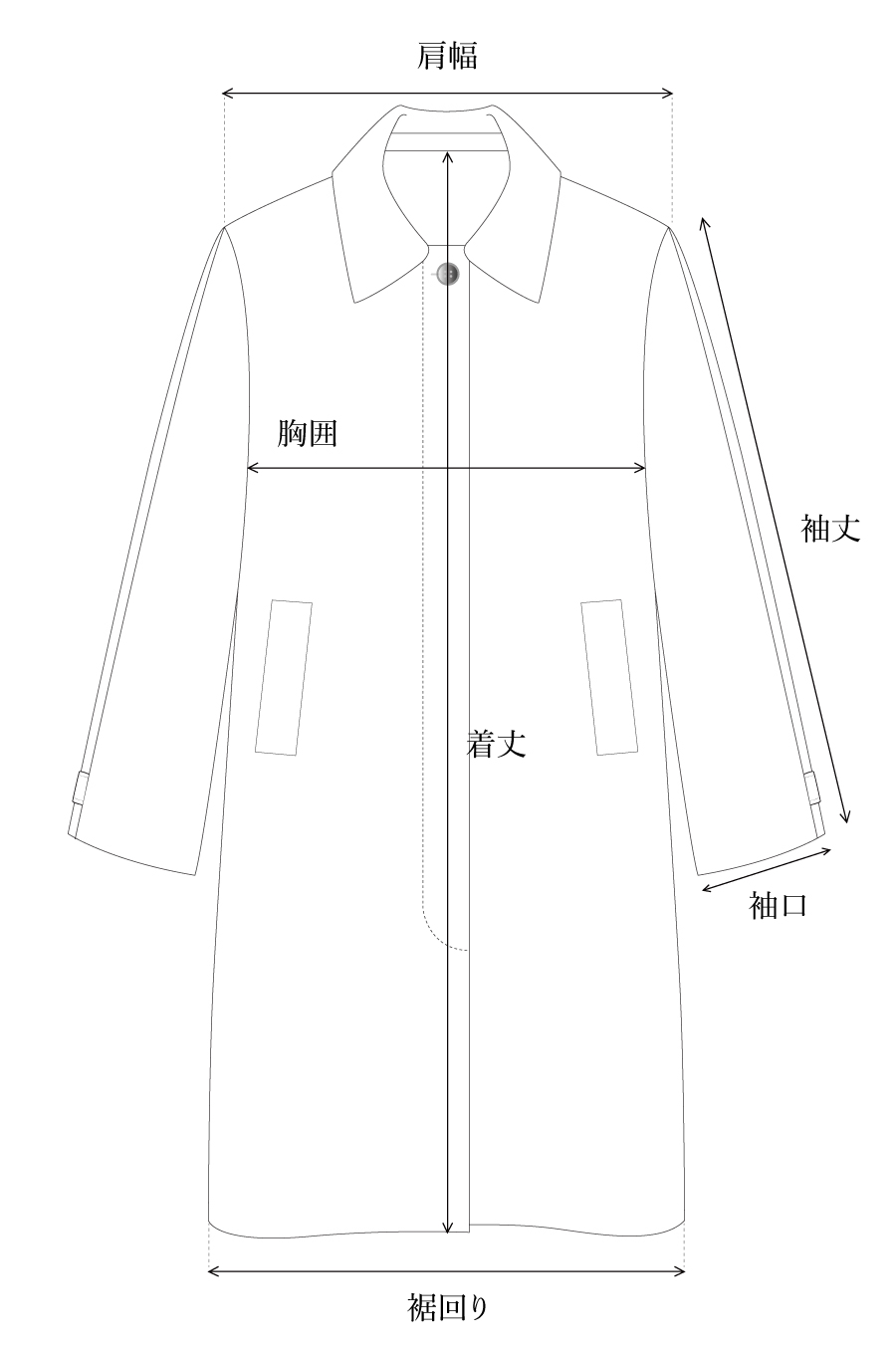 ecru half coat | OHOTORO
