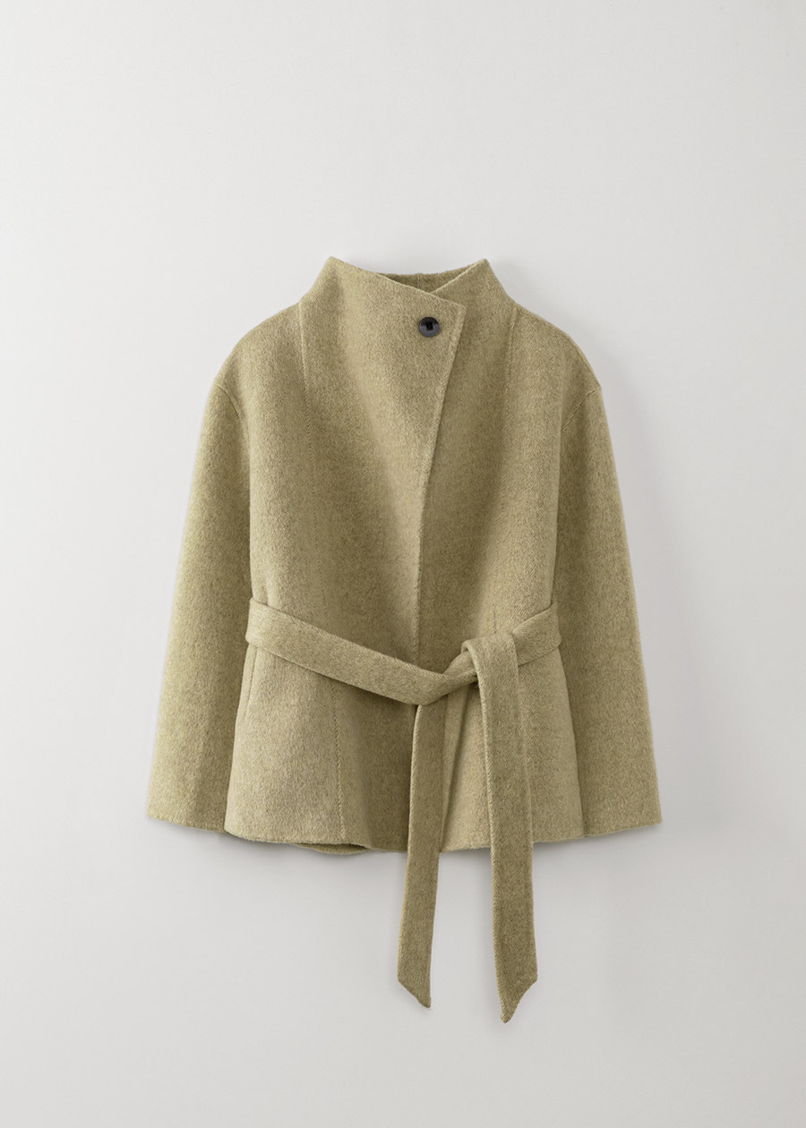 ecru half coat | OHOTORO