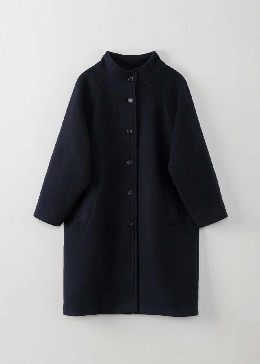 drop wool coat | OHOTORO