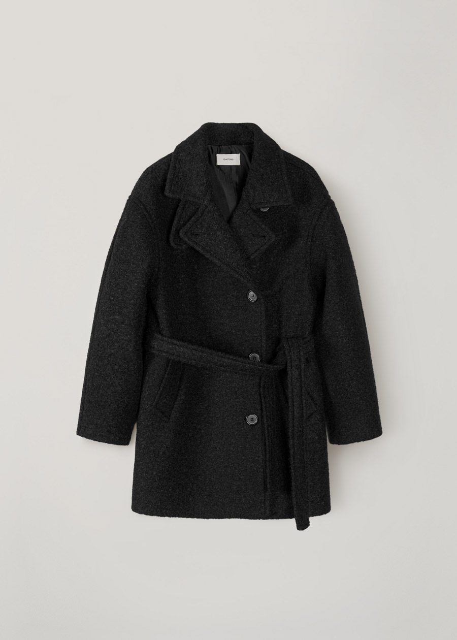 boucle 2way half coat | OHOTORO