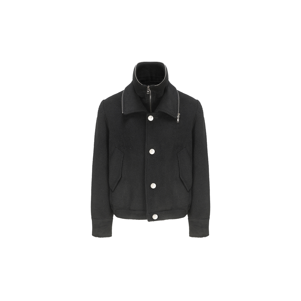 NULLUS : 눌루스] MULTI-FORM AERO COLLAR JACKET BLACK - SAMPLAS