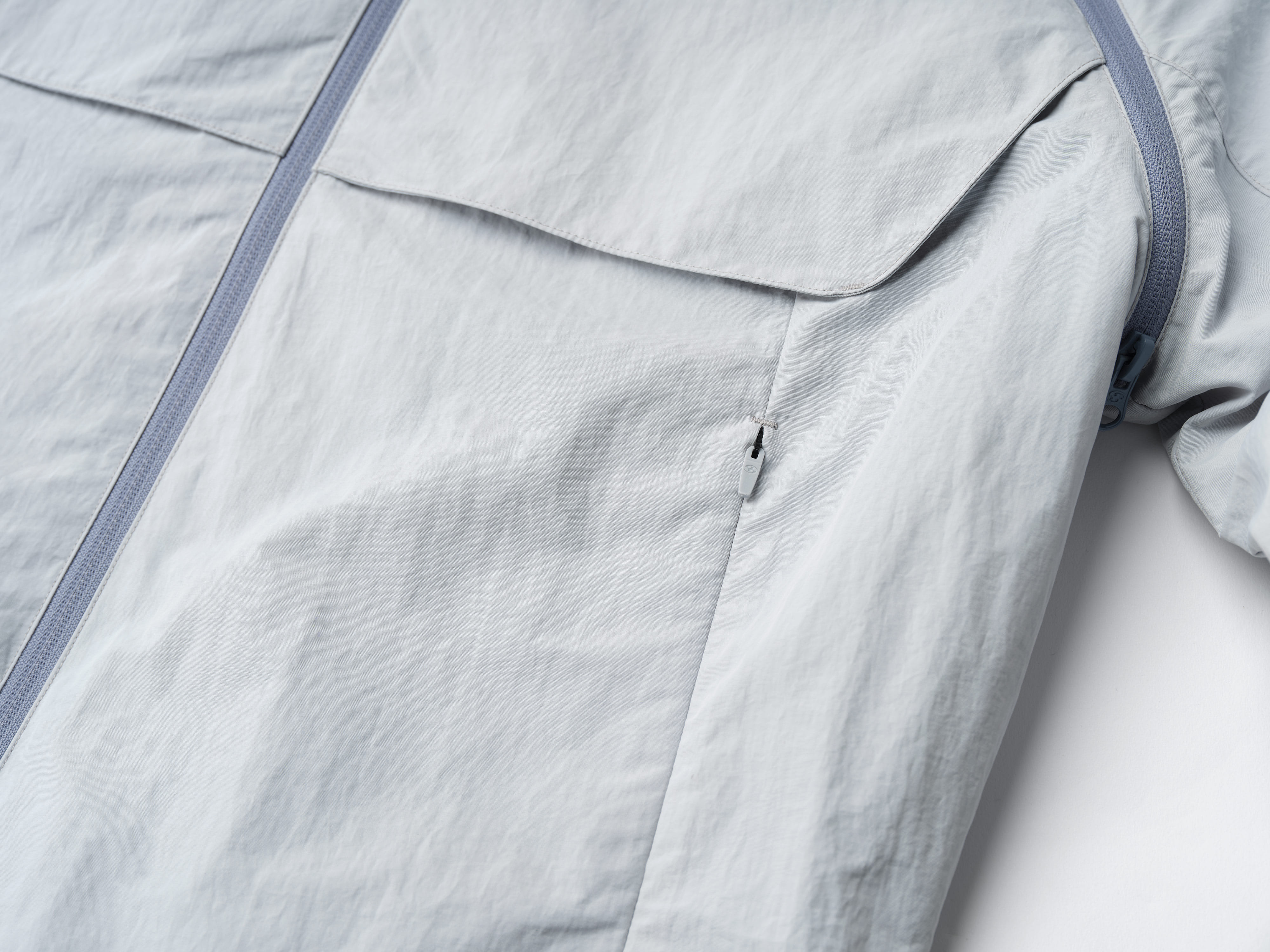 SLASH ZIPPER JACKET [LIGHT GREY] | SAN SAN GEAR