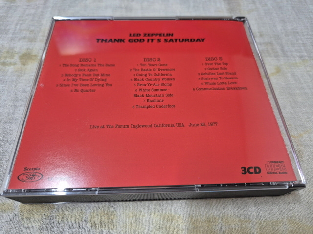 LED ZEPPELIN - THANK GOD IT'S SATURDAY (3CD + bonus CD) - rzrecord
