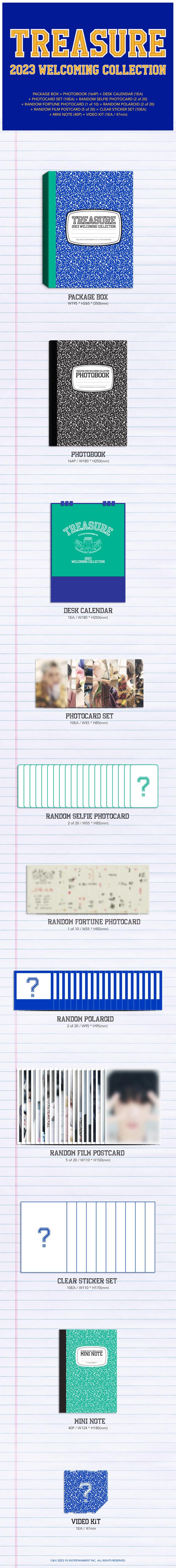 TREASURE 2023 WELCOMING COLLECTION - YG SELECT