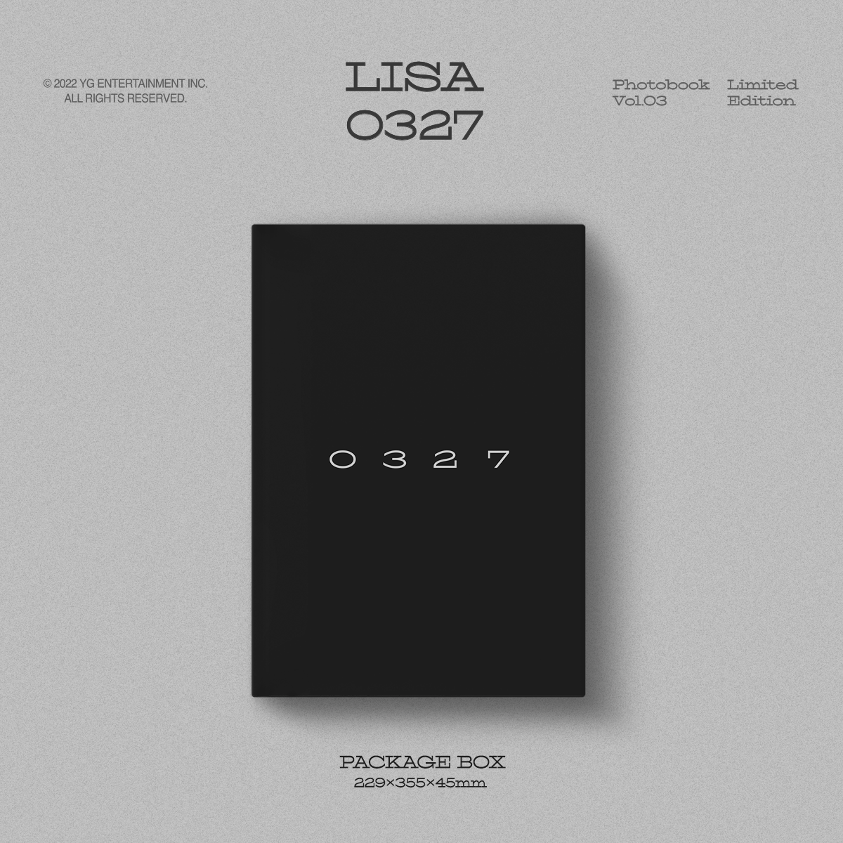 LISA 0327 PHOTOBOOK VOL.03 -LIMITED EDITION- - YG SELECT