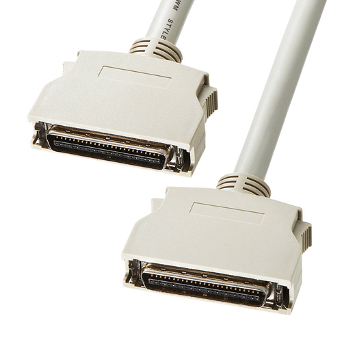 SCSIケーブル(セントロニクスハーフ50pinのSCSI機器同士を接・1m)/KB