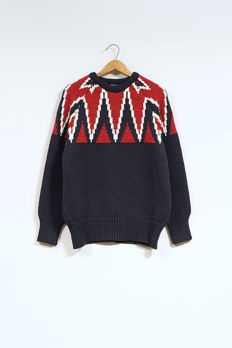 ナイジェル・ケーボン】MAN / キークルーニット / KEY CREW KNIT