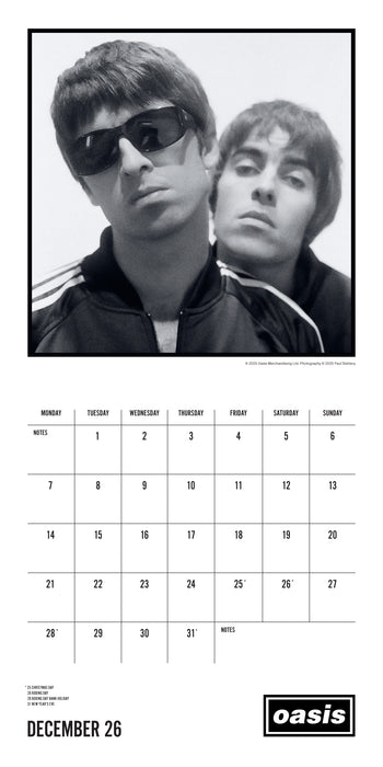 Calendar Club | Oasis 2026 Square Wall Calendar