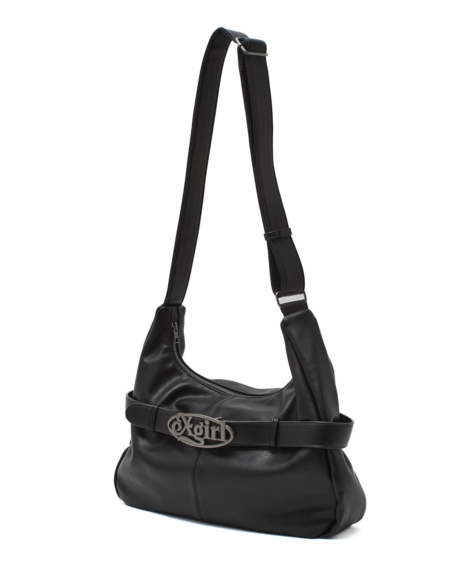 OVAL LOGO CLASP FAUX LEATHER SHOULDER BAG – calif（カリフ）公式サイト