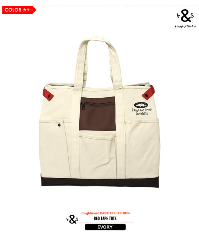 rough&swell［ラフアンドスウェル］RED TAPE TOTE/トートバッグ