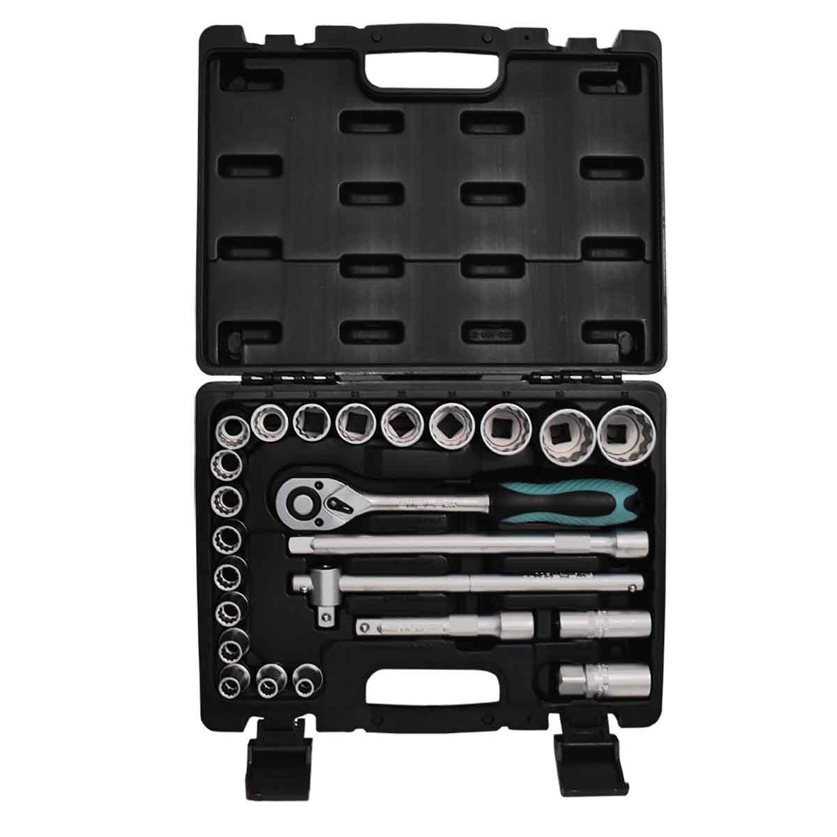 Jogo De Soquetes 1/2 08 a 32 24 peças 135769 Stels