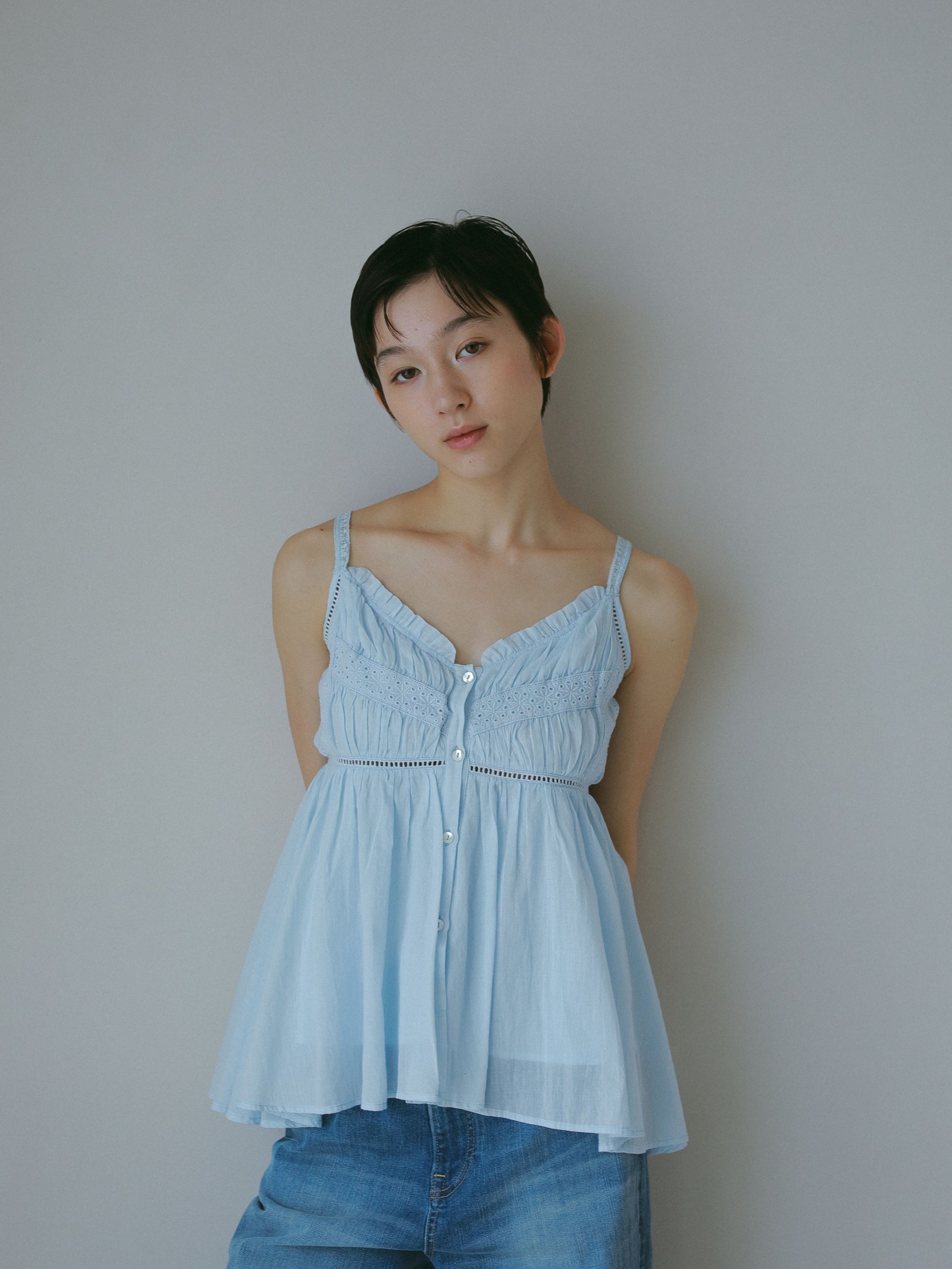 OC】オーガニックコットンレースキャミソール – CASA FLINE