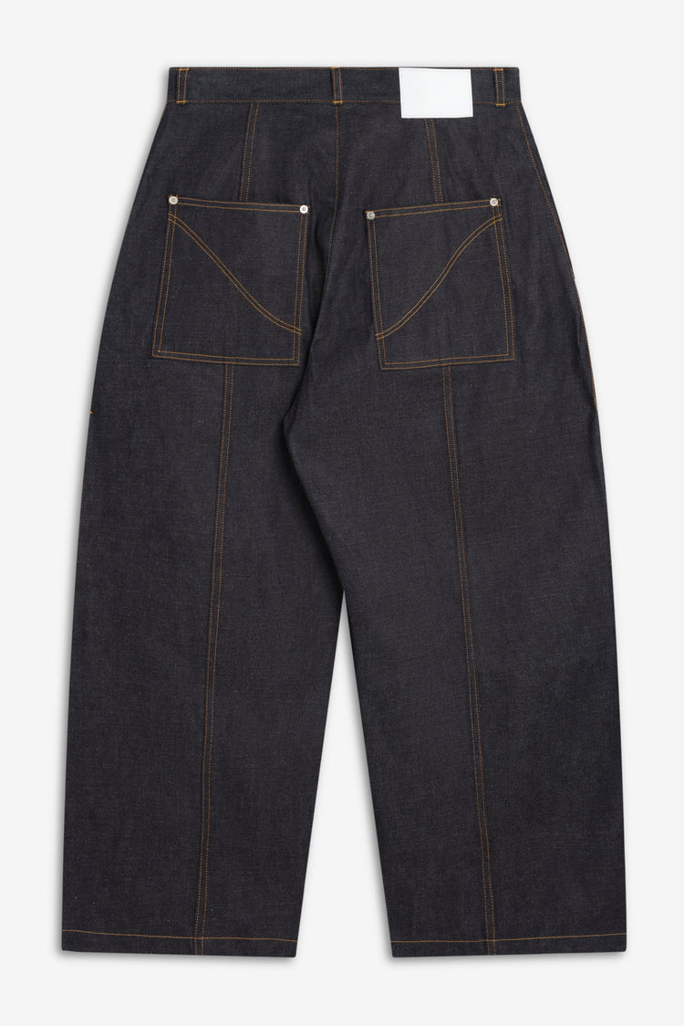 sage NATION BOX PLEAT TROUSER DENIM RAW DENIM – CASDAY / キャスデイ